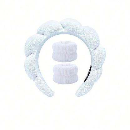 Bandeau & 2 bracelets de bain solides