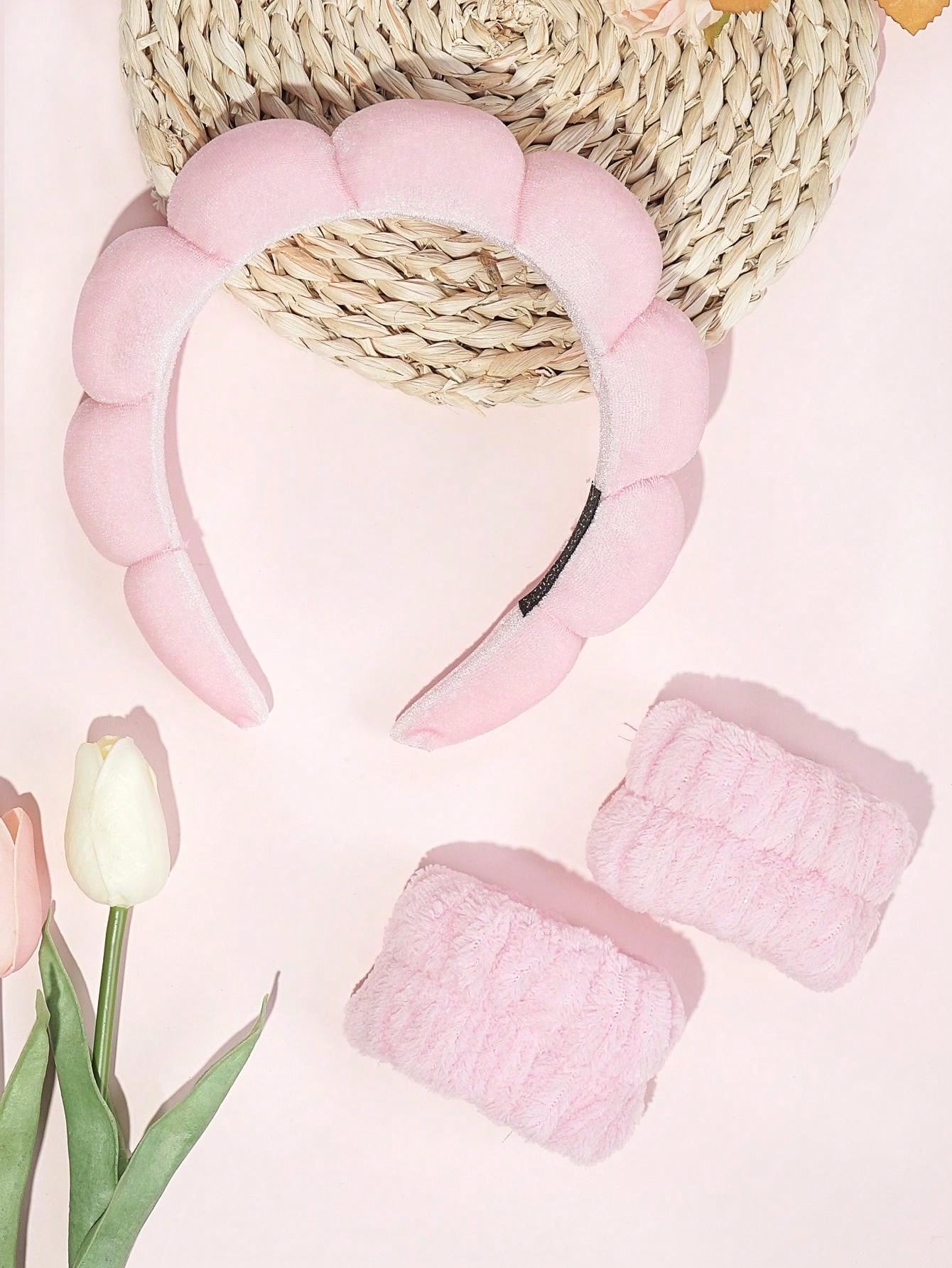 Bandeau & 2 bracelets de bain solides