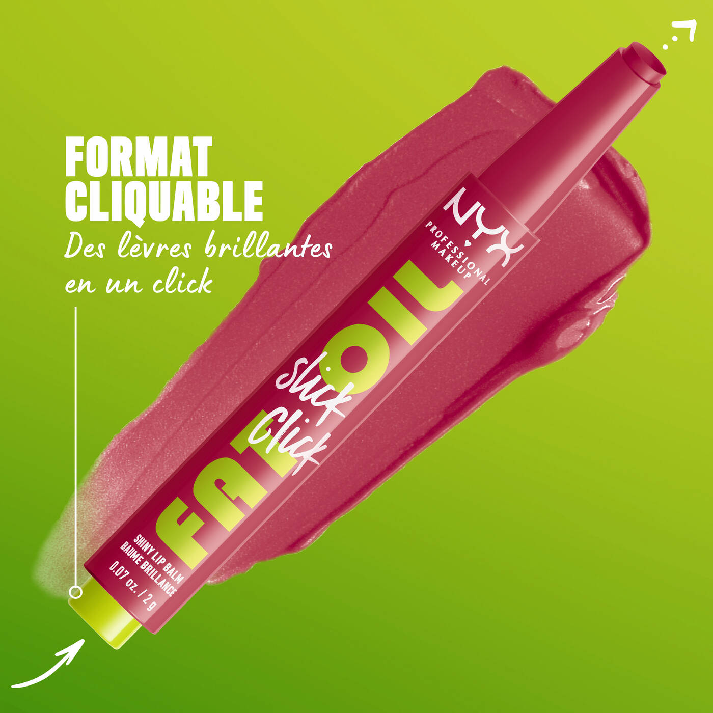 NYX - Fat Oil Slick Click "08 Thriving - Flamingo Pink"