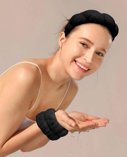 Bandeau & 2 bracelets de bain solides