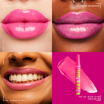 NYX - Fat Oil Slick Click "08 Thriving - Flamingo Pink"