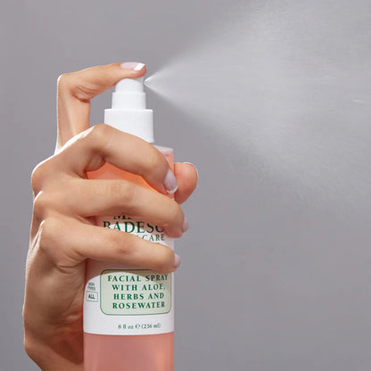 Mario Badescu - Spray Visage à l'Aloe vera, Plantes aromatiques et Eau de rose - Format Voyage 59ml